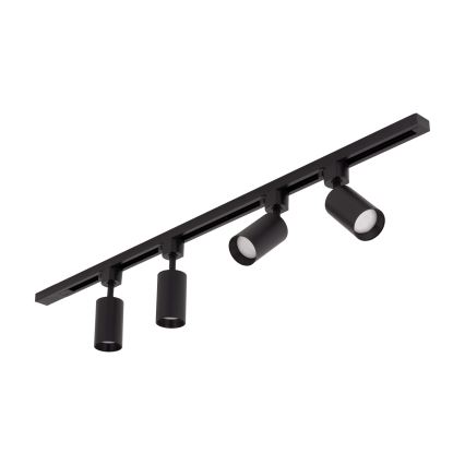 Lámpara empotrable en sistema de riel TRACER 4xGU10/10W/230V 1 m negro