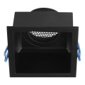 Lámpara empotrable GU10 9x9 cm negra