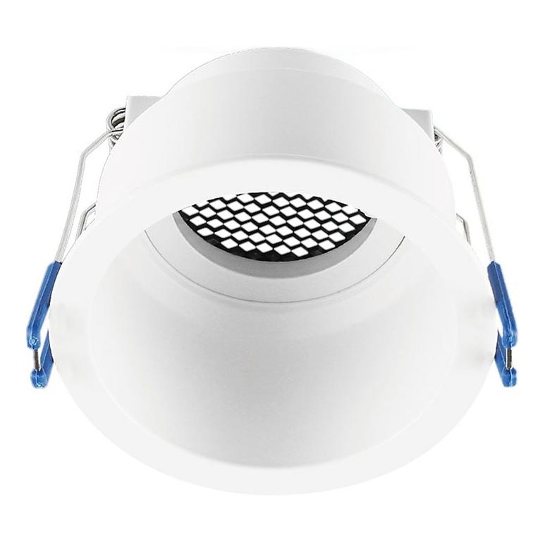 Lámpara empotrable GU10 diámetro 9 cm blanca