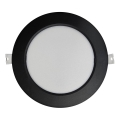 Lámpara empotrable LED CIRCLE LED/12W/230V 4000K diá. 17 cm negro