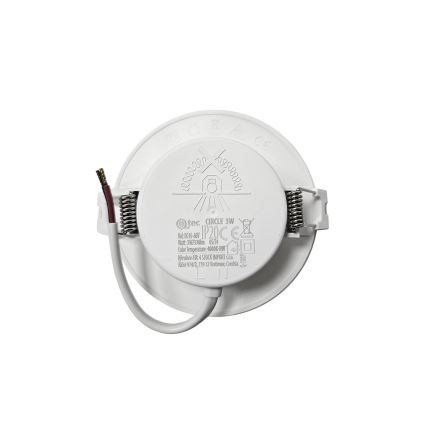 Lámpara empotrable LED CIRCLE LED/3W/230V 4000K diá. 9 cm blanco