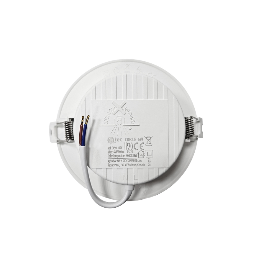 Lámpara empotrable LED CIRCLE LED/6W/230V 4000K diá. 12 cm blanco