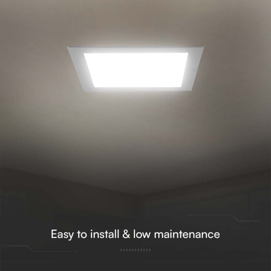 Lámpara empotrable LED LED/18W/230V 22x22 cm 4000K blanco