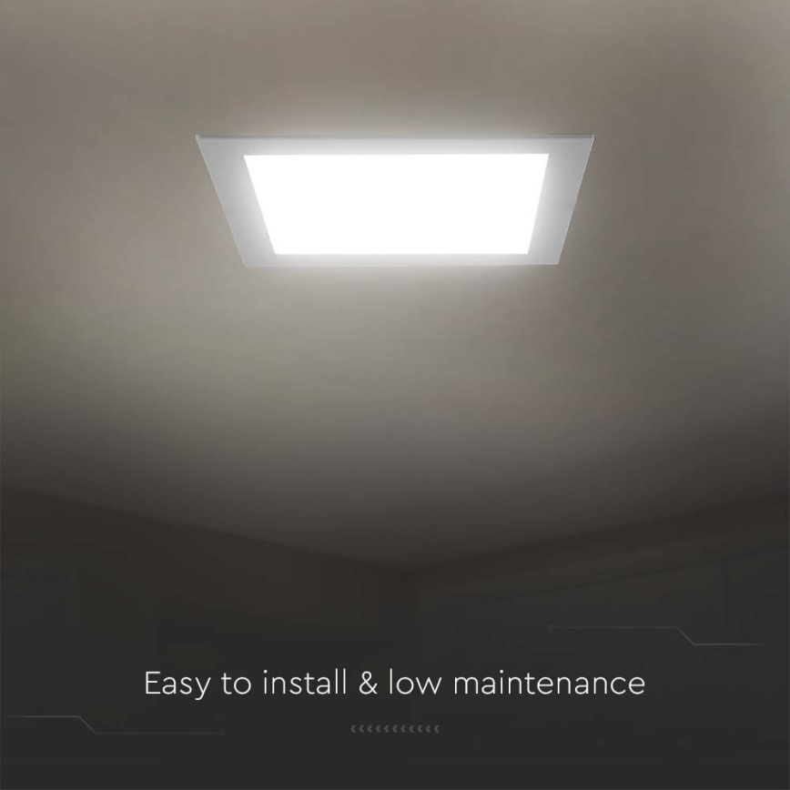 Lámpara empotrable LED LED/24W/230V 29,5x29,5 cm 4000K blanco