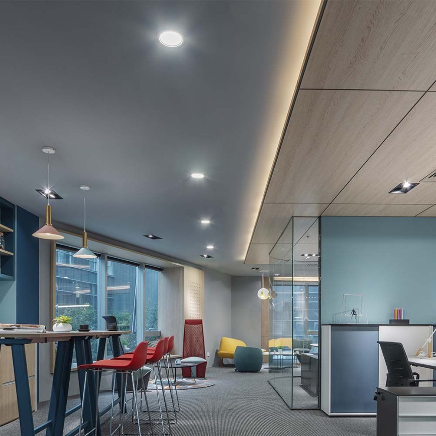 Lámpara empotrable LED LED/24W/230V diá. 29,6 cm 6500K blanco