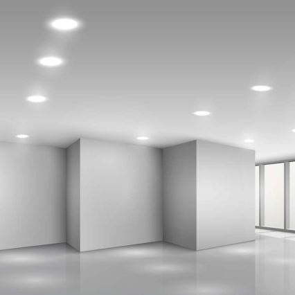 Lámpara empotrable LED LED/3W/230V diá. 9,5 cm 4000K blanco