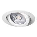Lámpara empotrable LED LED/6W/230V 3000K diá. 8,5 cm blanco
