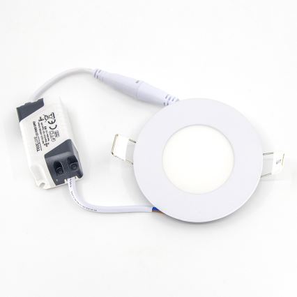 Lámpara empotrable LED QTEC LED/3W/230V 2700K diá. 8,3 cm