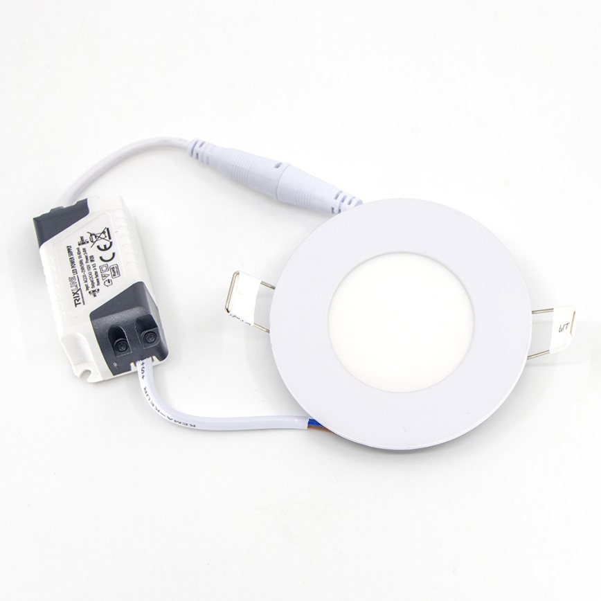 Lámpara empotrable LED QTEC LED/3W/230V 2700K diá. 8,3 cm