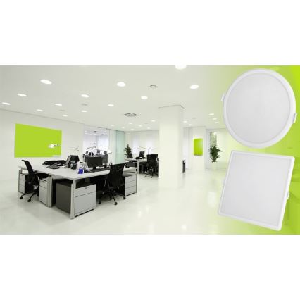 Lámpara empotrable LED regulable ALGINE LED/22W/230V Wi-Fi Tuya redondo