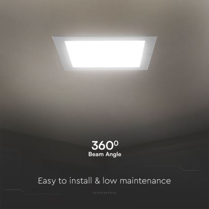 Lámpara empotrable LED SAMSUNG CHIP LED/18W/230V 3000K 22x22 cm blanco