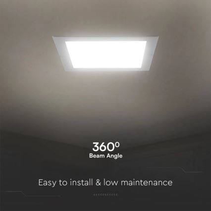 Lámpara empotrable LED SAMSUNG CHIP LED/18W/230V 4000K 22x22 cm blanco