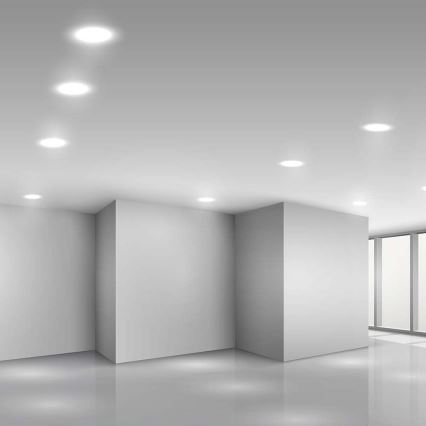 Lámpara empotrable LED SAMSUNG CHIP LED/18W/230V 6500K diá. 22 cm blanco
