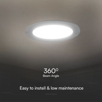 Lámpara empotrable LED SAMSUNG CHIP LED/24W/230V 3000K diá. 29,4 cm blanco