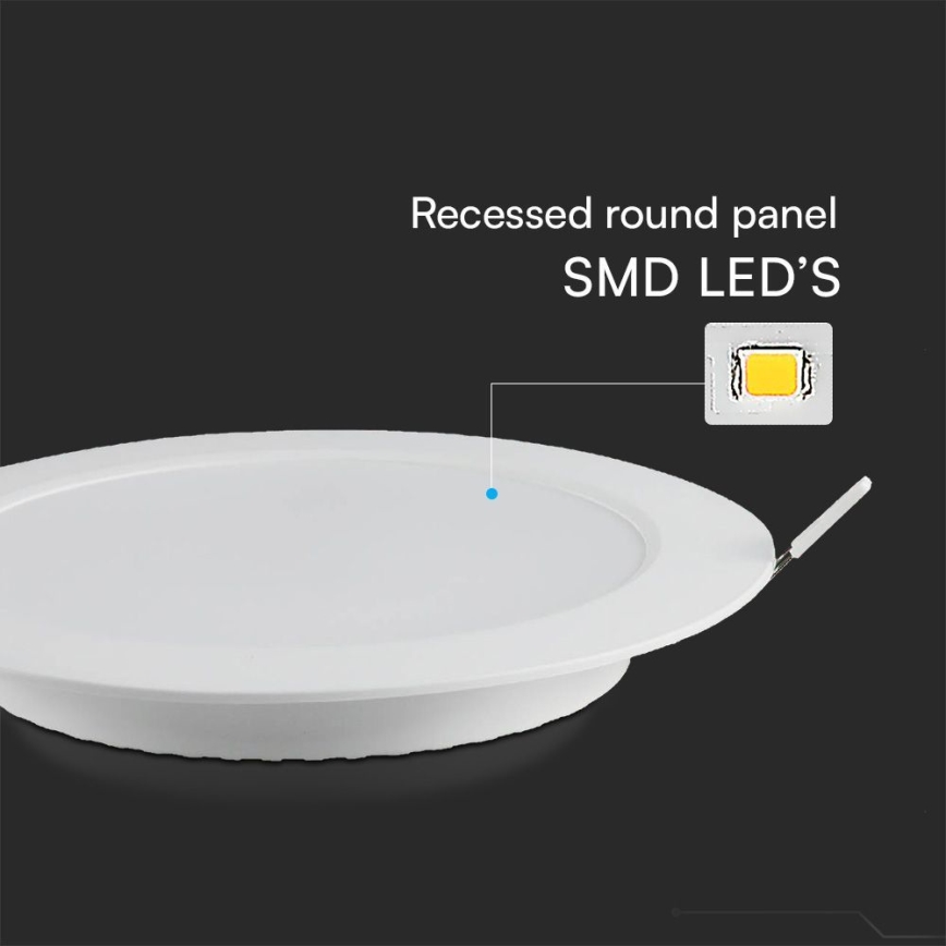 Lámpara empotrable LED SAMSUNG CHIP LED/24W/230V 3000K diá. 29,4 cm blanco