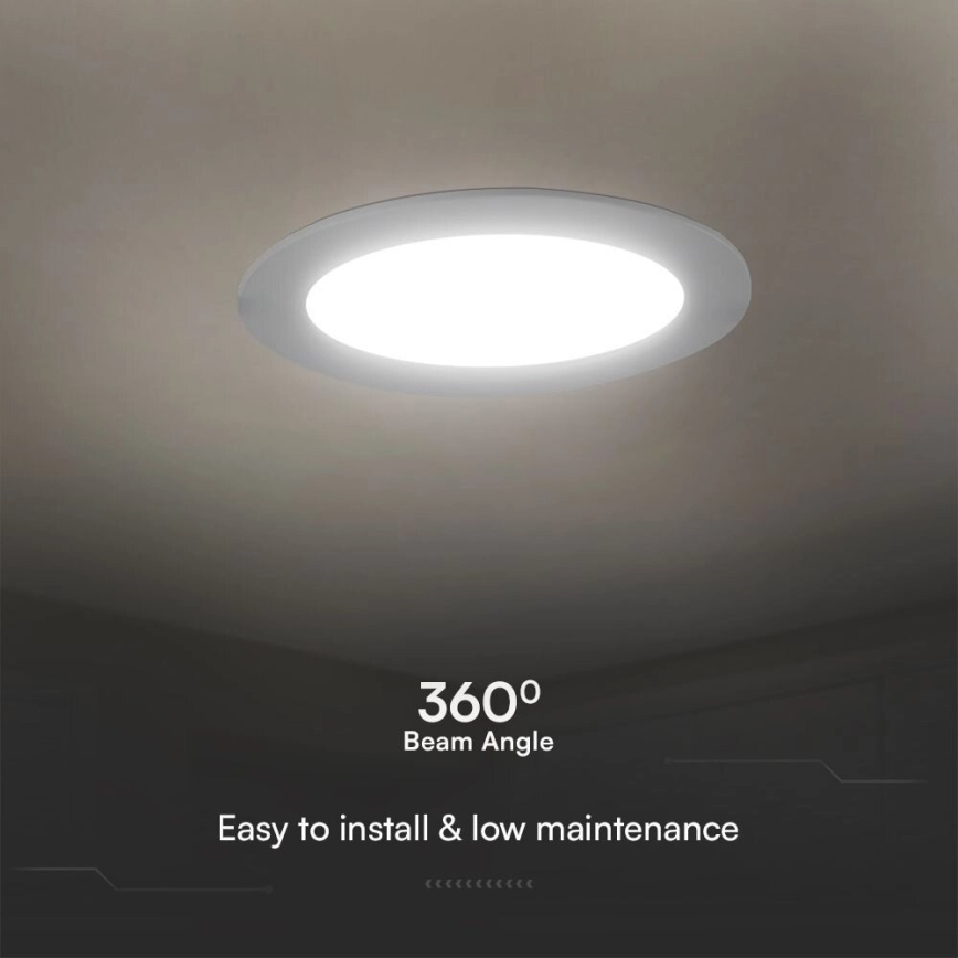 Lámpara empotrable LED SAMSUNG CHIP LED/24W/230V 4000K diá. 29,4 cm blanco