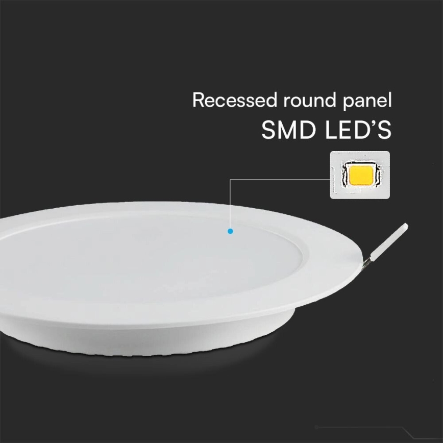 Lámpara empotrable LED SAMSUNG CHIP LED/24W/230V 4000K diá. 29,4 cm blanco