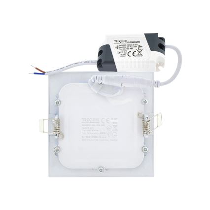 Lámpara empotrable LED SQUARE LED/12W/230V 4200K 16,8x16,8 cm blanco