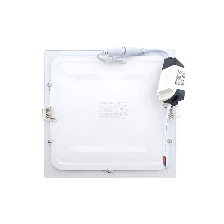 Lámpara empotrable LED SQUARE LED/15W/230V 4200K 18,8x18,8 cm blanco