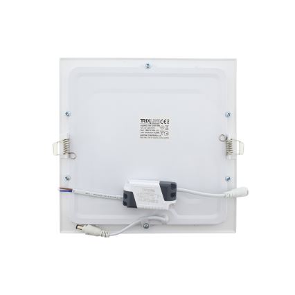 Lámpara empotrable LED SQUARE LED/18W/230V 4200K 22x22 cm blanco