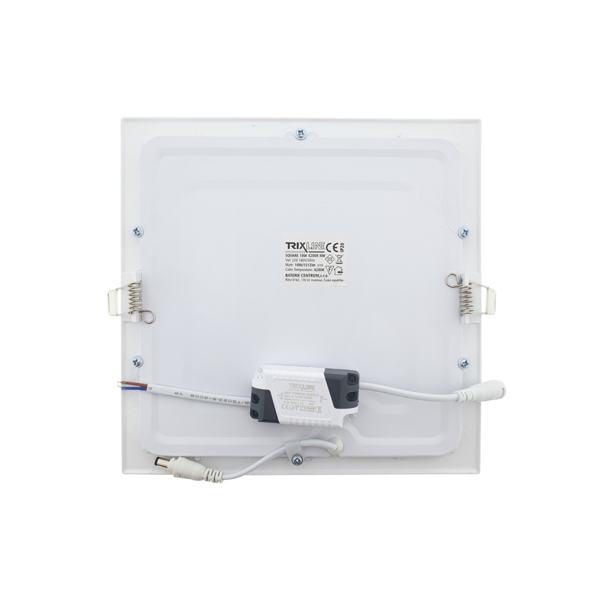 Lámpara empotrable LED SQUARE LED/18W/230V 4200K 22x22 cm blanco