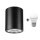 Lámpara empotrable LED TACO 1xE27/15W/230V negra