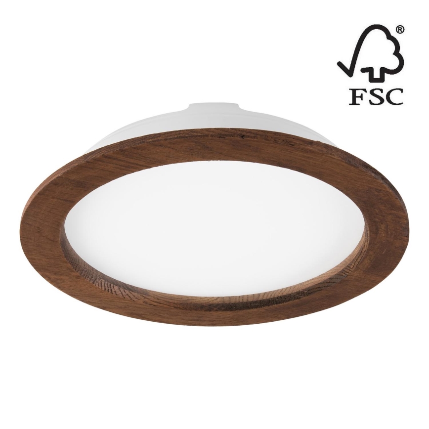 Lámpara empotrable LED WOODY SPOT LED/23,5W/230V 4000K cereza ø 23,5 cm