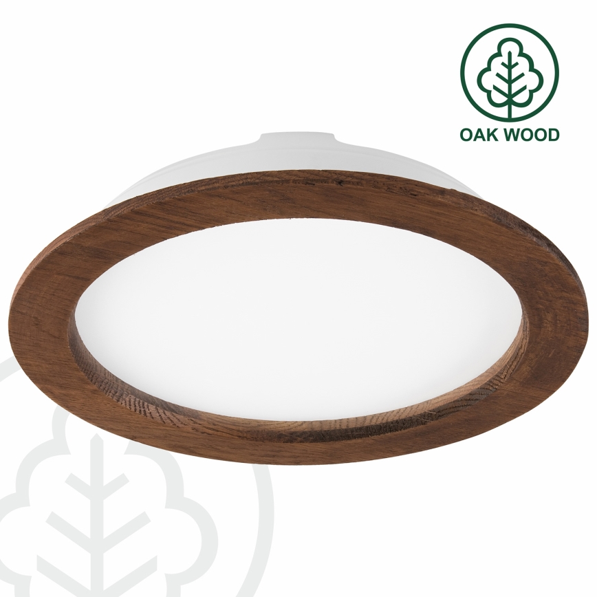 Lámpara empotrable LED WOODY SPOT LED/23,5W/230V 4000K cereza ø 23,5 cm