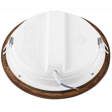 Lámpara empotrable LED WOODY SPOT LED/23,5W/230V 4000K cereza ø 23,5 cm