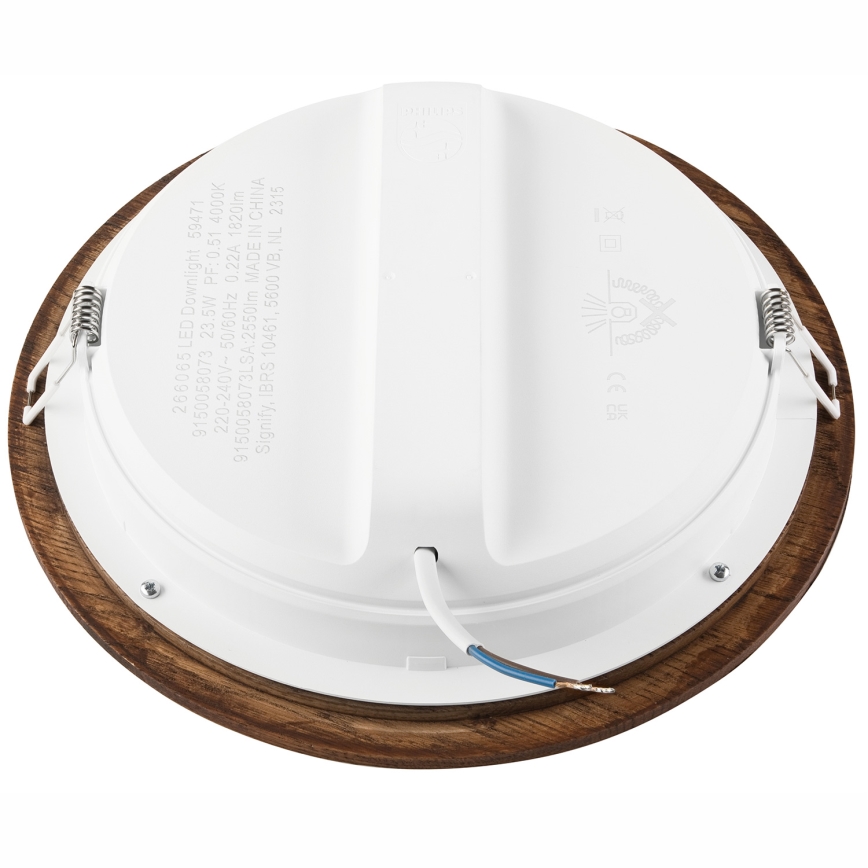 Lámpara empotrable LED WOODY SPOT LED/23,5W/230V 4000K cereza ø 23,5 cm