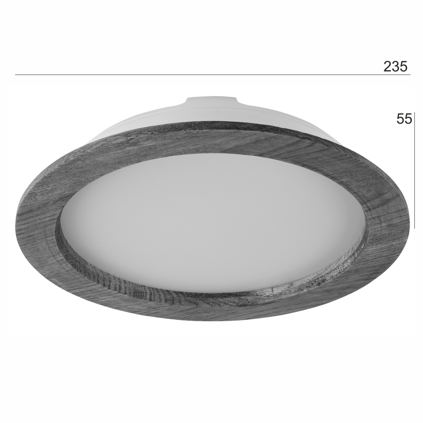 Lámpara empotrable LED WOODY SPOT LED/23,5W/230V 4000K cereza ø 23,5 cm