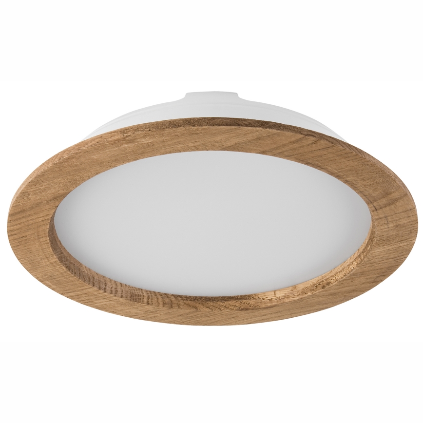 Lámpara empotrable LED WOODY SPOT LED/23,5W/230V 4000K nogal ø 23,5 cm