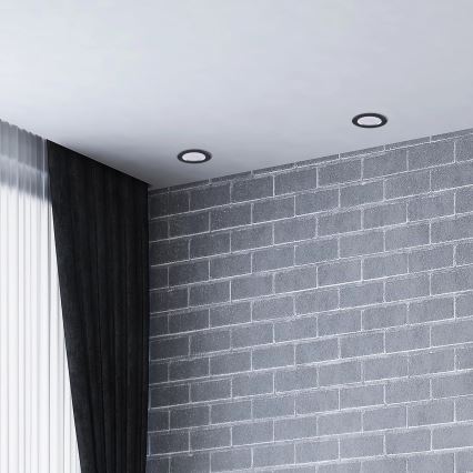 Lámpara empotrable LED ZOE LED/4,8W/230V negro