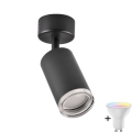 Lámpara empotrada de baño LED RGBW regulable TURYN 1xGU10/6,5W/230V 2700-6500K Wi-Fi IP44 negra