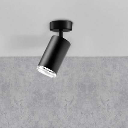 Lámpara empotrada de baño LED RGBW regulable TURYN 1xGU10/6,5W/230V 2700-6500K Wi-Fi IP44 negra