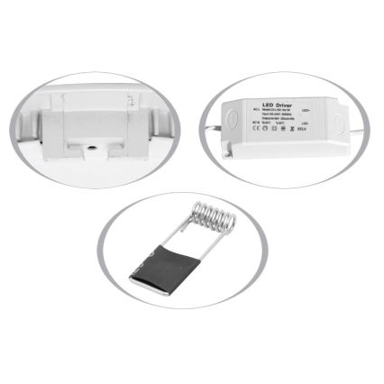 Lámpara empotrable de baño LED LADA LED/12W/230V 2700K IP44