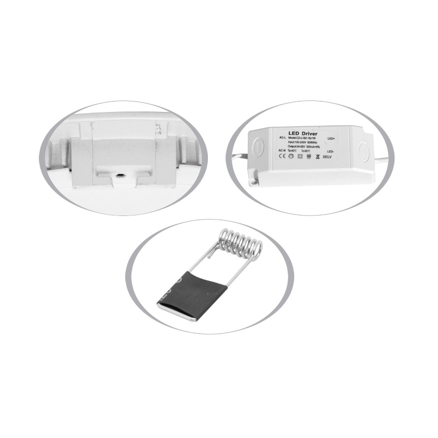 Lámpara empotrable de baño LED LADA LED/12W/230V 2700K IP44