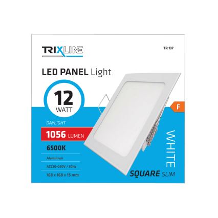 Lámpara empotrada LED SQUARE LED/12W/230V 6500K