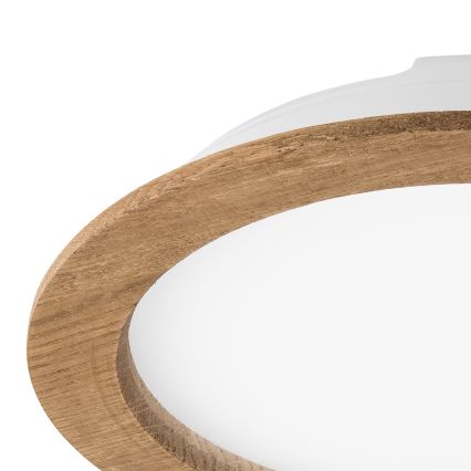Lámpara empotrada LED WOODY SPOT LED/23,5W/230V 4000K nogal Ø 23,5 cm