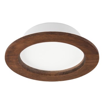 Lámpara empotrada LED WOODY SPOT LED/12,5W/230V 3000K cereza Ø 16 cm