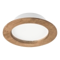 Lámpara empotrada LED WOODY SPOT LED/12,5W/230V 3000K nogal Ø 16 cm
