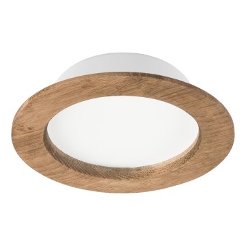 Lámpara empotrada LED WOODY SPOT LED/12,5W/230V 4000K nogal Ø 16 cm