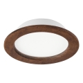 Lámpara empotrada LED WOODY SPOT LED/16,5W/230V 4000K cereza Ø 18,5 cm