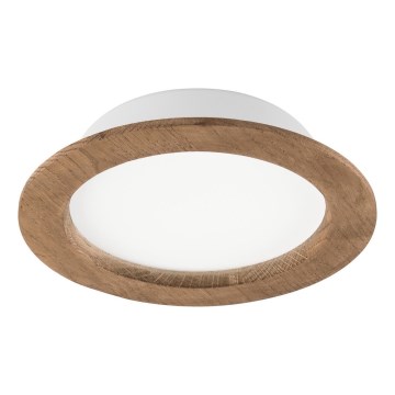 Lámpara empotrada LED WOODY SPOT LED/16,5W/230V 4000K nogal Ø 18,5 cm