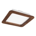 Lámpara empotrada LED WOODY SPOT LED/17W/230V 3000K cereza 18,5x18,5 cm