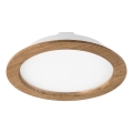 Lámpara empotrada LED WOODY SPOT LED/23,5W/230V 4000K nogal Ø 23,5 cm