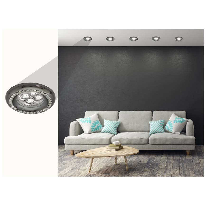 Lámpara empotrada SOC 1xGU10/50W/230V negro