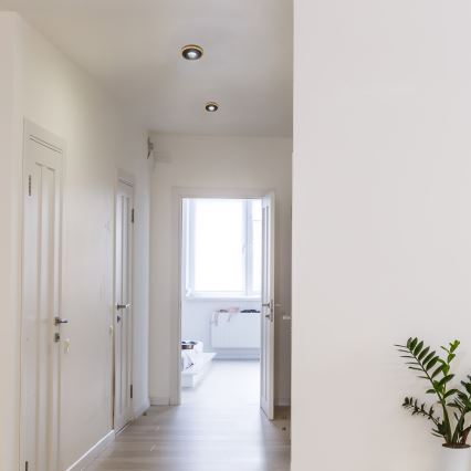 Lámpara empotrada TOBBY 1xGU10/20W/230V Ø 11,5 cm roble/negro