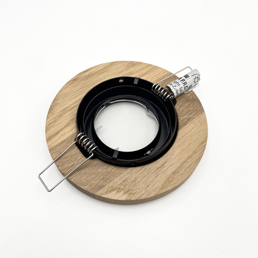 Lámpara empotrada TOBBY 1xGU10/20W/230V Ø 11,5 cm roble/negro