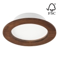 Lámpara empotrada WOODY SPOT LED/12,5W/230V 3000K cereza ø 16 cm